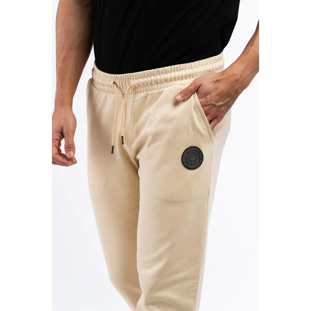 Cavalli Class Beige Cotton Athletic Pants
