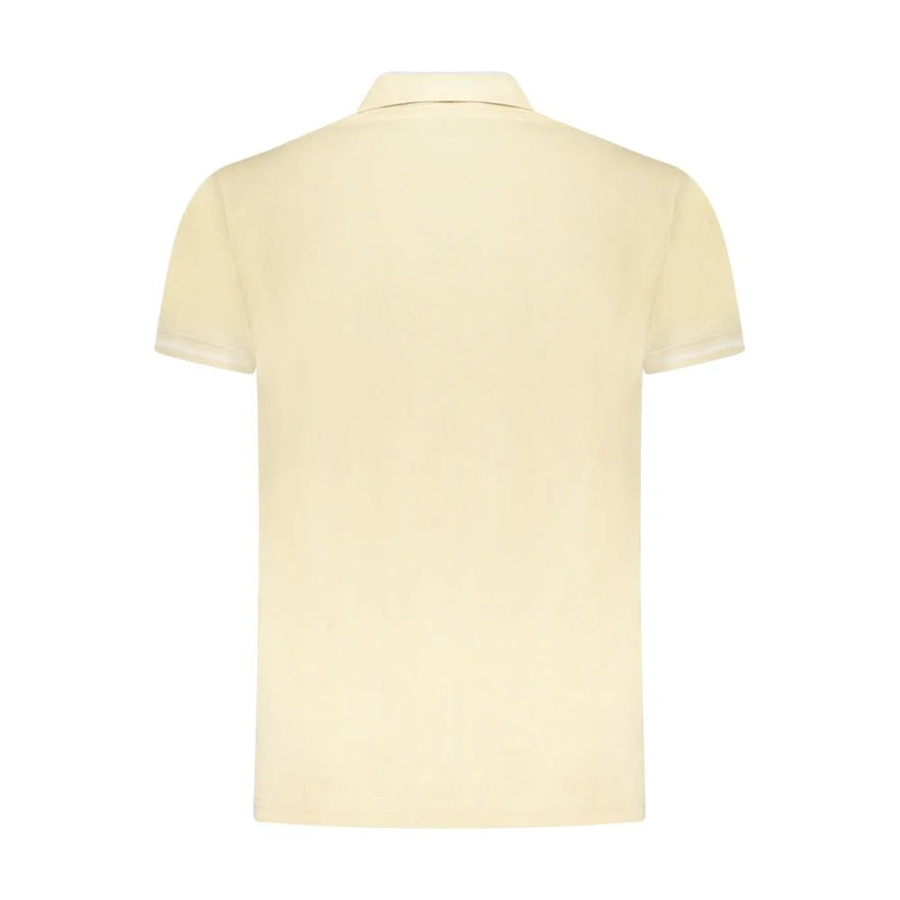 Cavalli Class Beige Cotton Men Polo Shirt - Polos