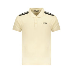 Cavalli Class Beige Cotton Men Polo Shirt - XXL - Polos