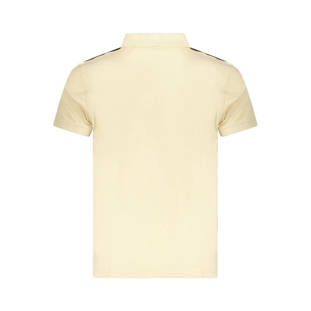 Cavalli Class Beige Cotton Men Polo Shirt - XXL - Polos