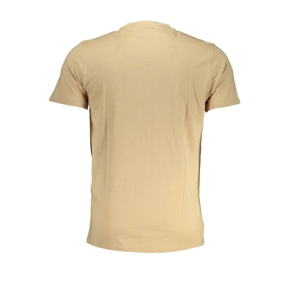 Cavalli Class Beige Cotton T-Shirt - T-Shirts