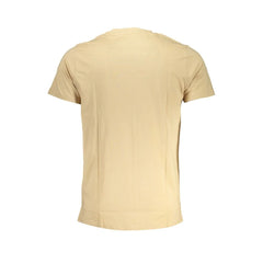 Cavalli Class Beige Cotton T-Shirt - T-Shirts