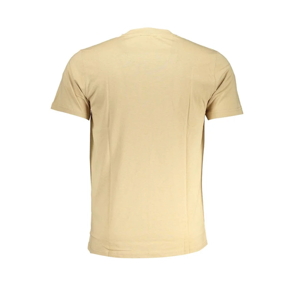 Cavalli Class Beige Cotton T-Shirt - T-Shirts