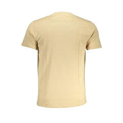 Cavalli Class Beige Cotton T-Shirt - T-Shirts