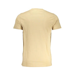 Cavalli Class Beige Cotton T-Shirt - T-Shirts
