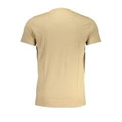 Cavalli Class Beige Cotton T-Shirt - T-Shirts