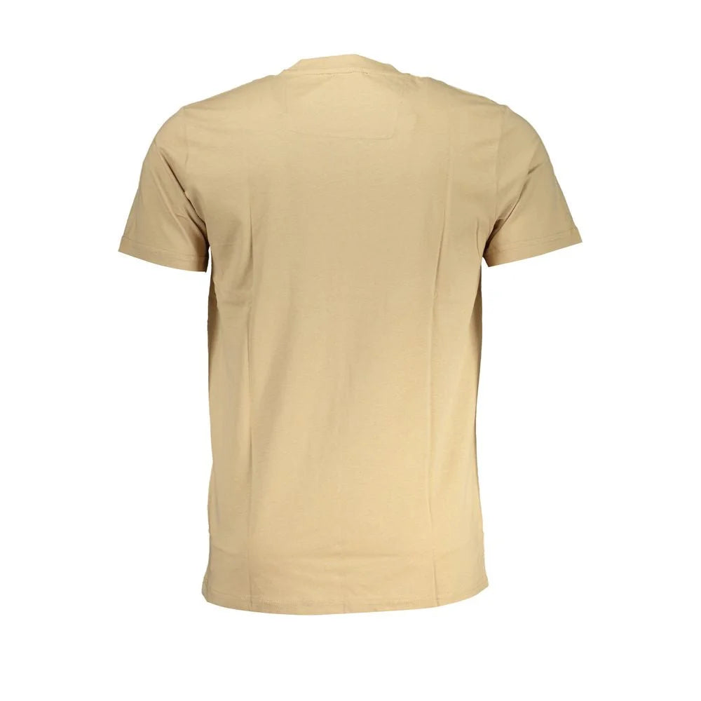 Cavalli Class Beige Cotton T-Shirt - T-Shirts