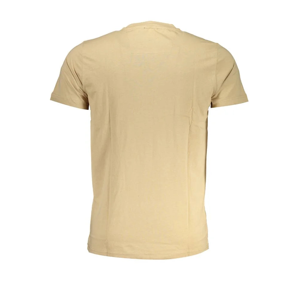 Cavalli Class Beige Cotton T-Shirt - XL - T-Shirts