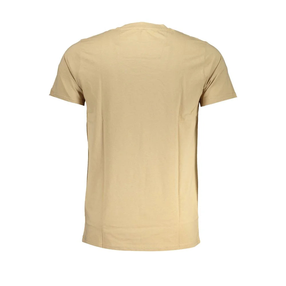 Cavalli Class Beige Cotton T-Shirt - XXL - T-Shirts