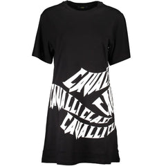 Cavalli Class Black Cotton Dress - XS