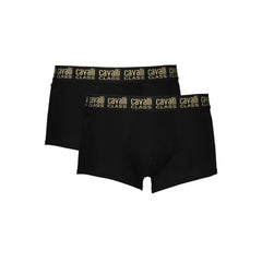 Cavalli Class Black Cotton Men Boxer - Boxer Briefs