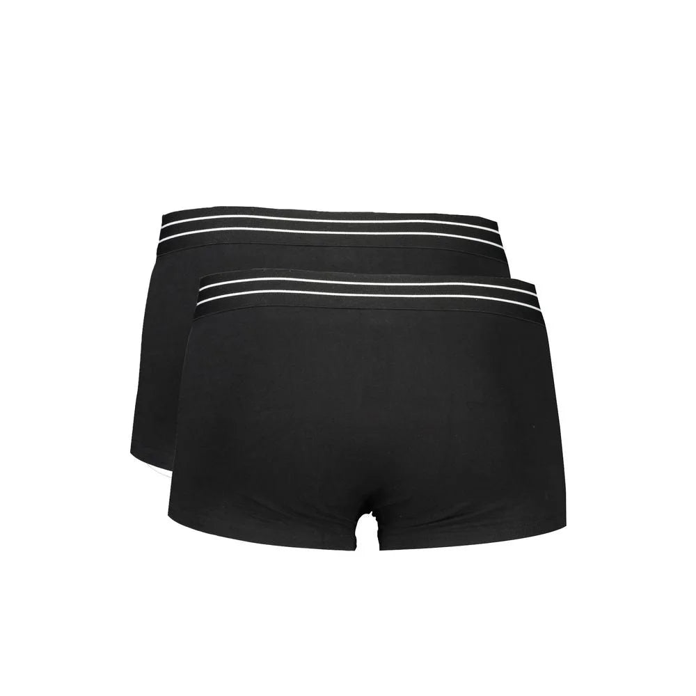 Cavalli Class Black Cotton Men Boxer - Boxer Briefs