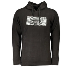 Cavalli Class Black Cotton Men Sweater - Sweatshirts