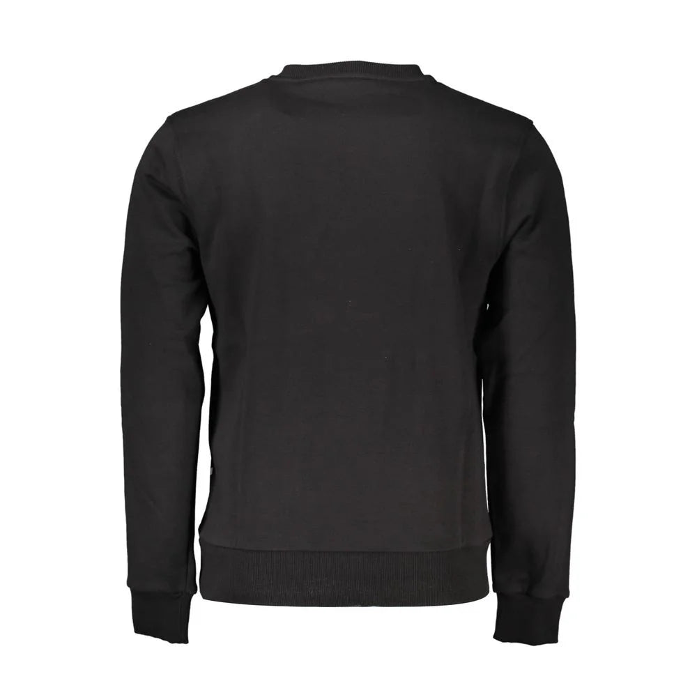 Cavalli Class Black Cotton Men Sweater - Sweatshirts