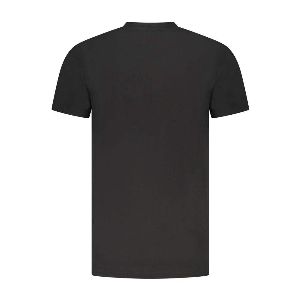 Cavalli Class Black Cotton Men T-Shirt - T-Shirts
