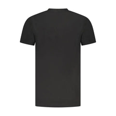 Cavalli Class Black Cotton Men T-Shirt - T-Shirts