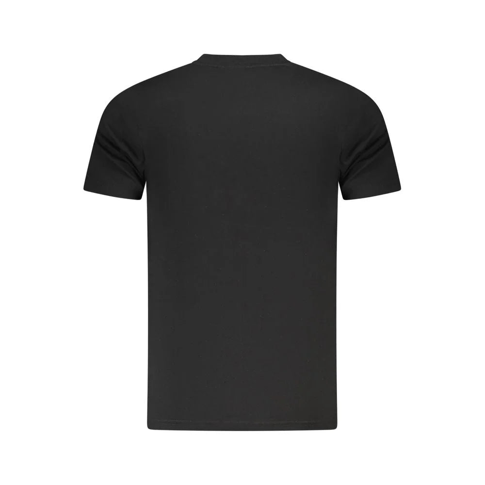 Cavalli Class Black Cotton Men T-Shirt - T-Shirts
