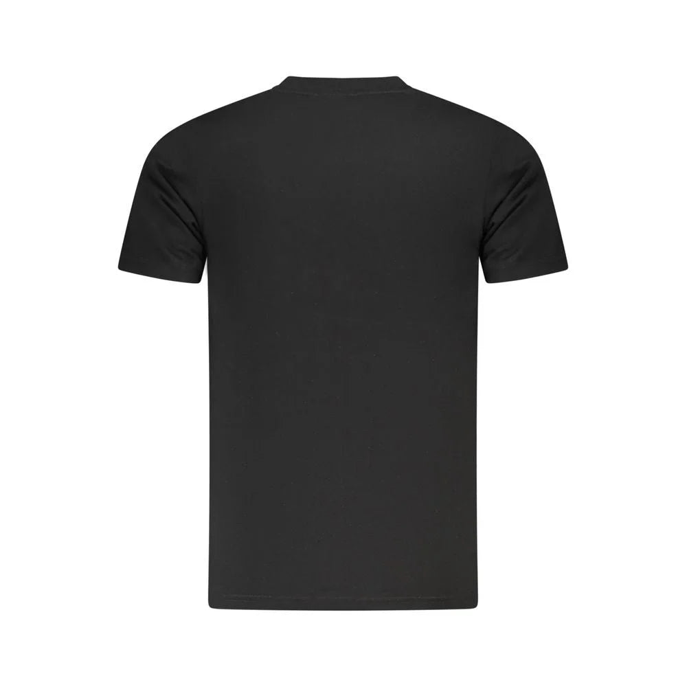 Cavalli Class Black Cotton Men T-Shirt - T-Shirts
