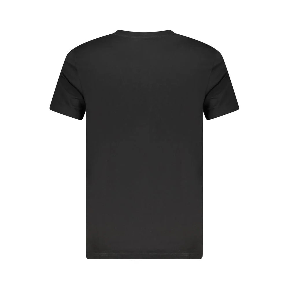 Cavalli Class Black Cotton Men T-Shirt - T-Shirts