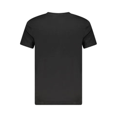 Cavalli Class Black Cotton Men T-Shirt - T-Shirts