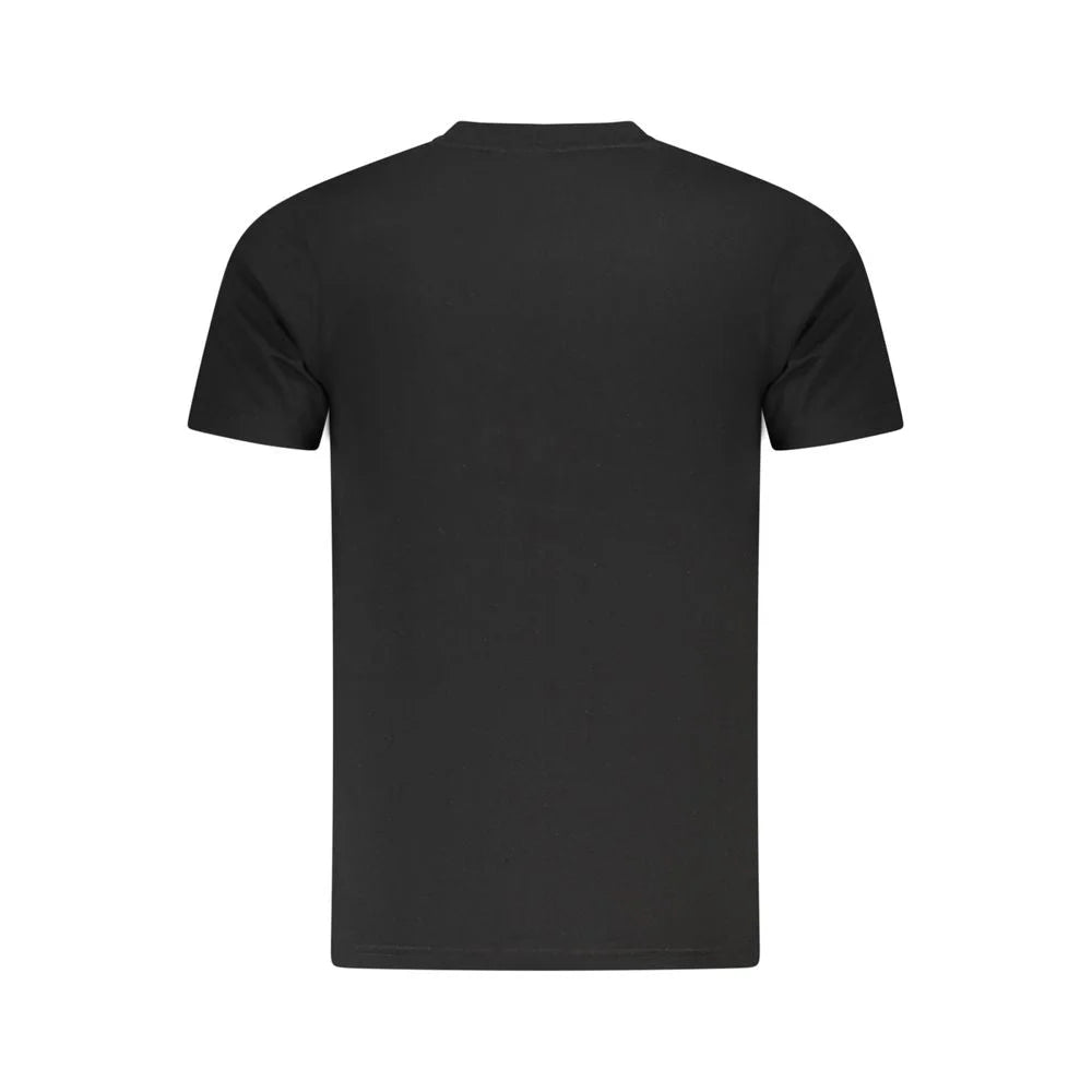 Cavalli Class Black Cotton Men T-Shirt - T-Shirts