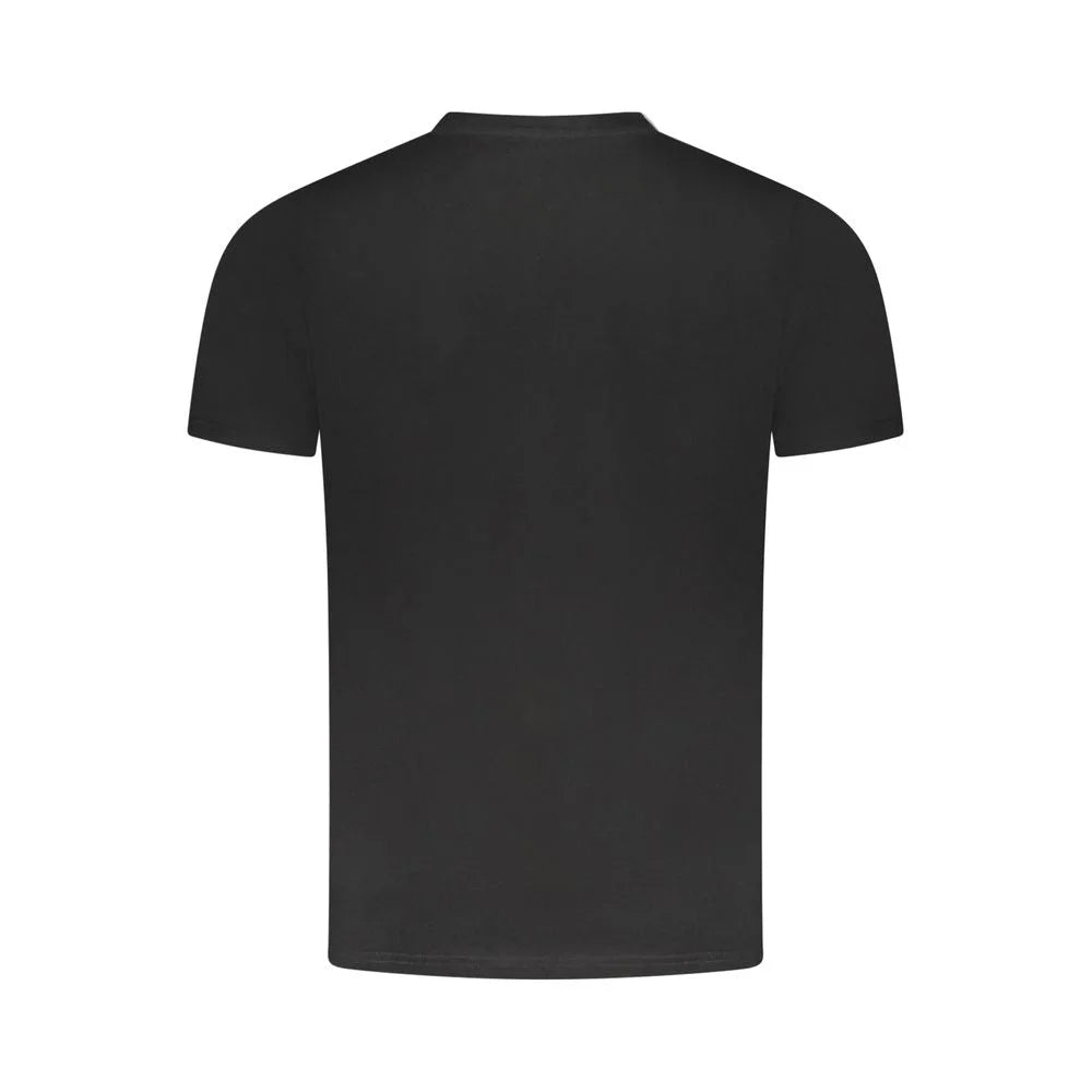 Cavalli Class Black Cotton Men T-Shirt - T-Shirts