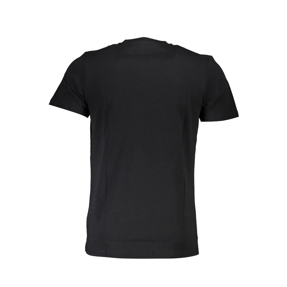 Cavalli Class Black Cotton Men T-Shirt - T-Shirts