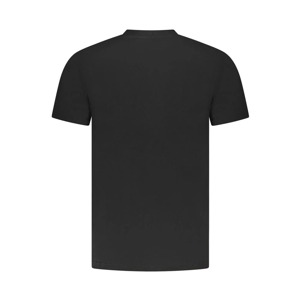 Cavalli Class Black Cotton Men T-Shirt - T-Shirts