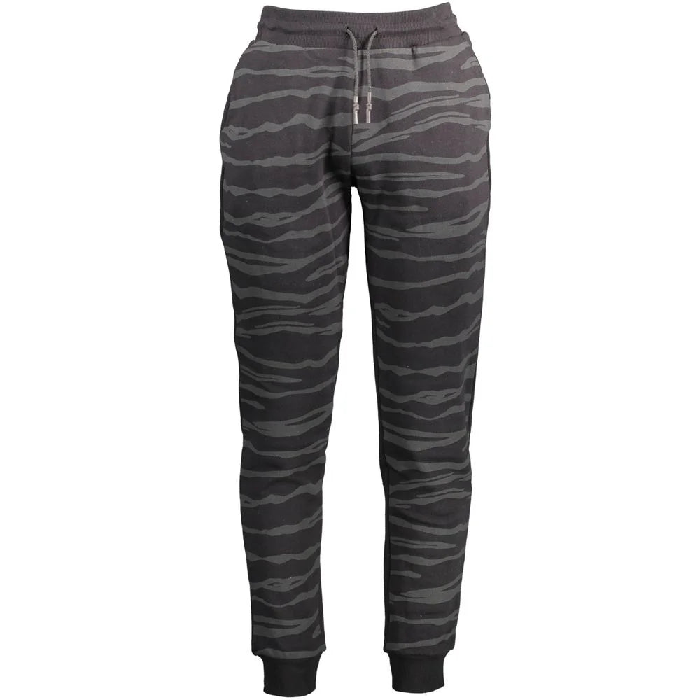 Cavalli Class Black Cotton Pant