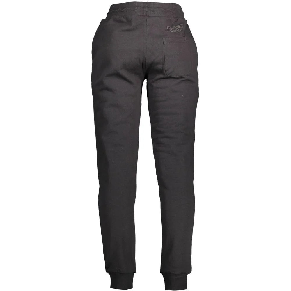 Cavalli Class Black Cotton Pant