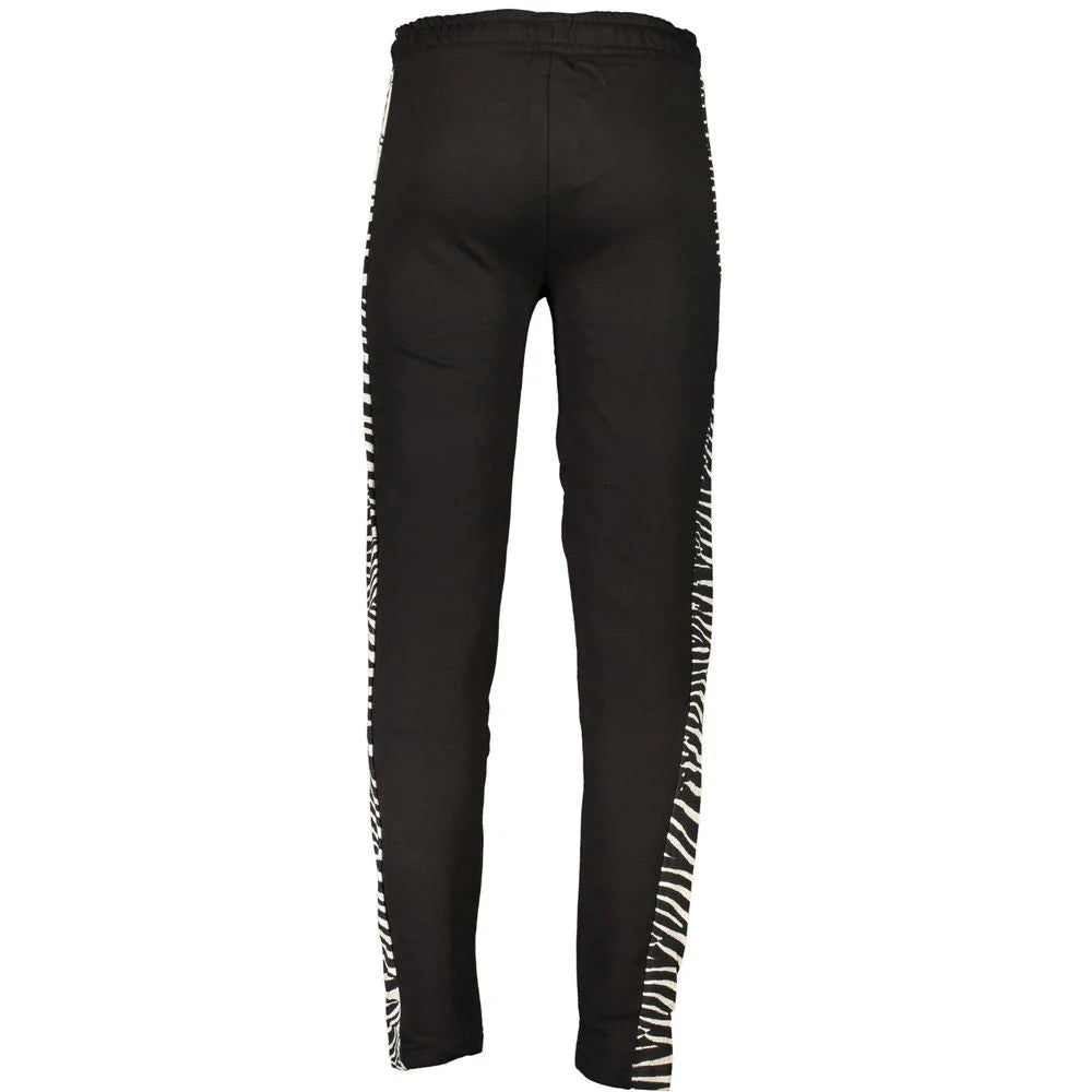 Cavalli Class Black Cotton Pant - Joggers