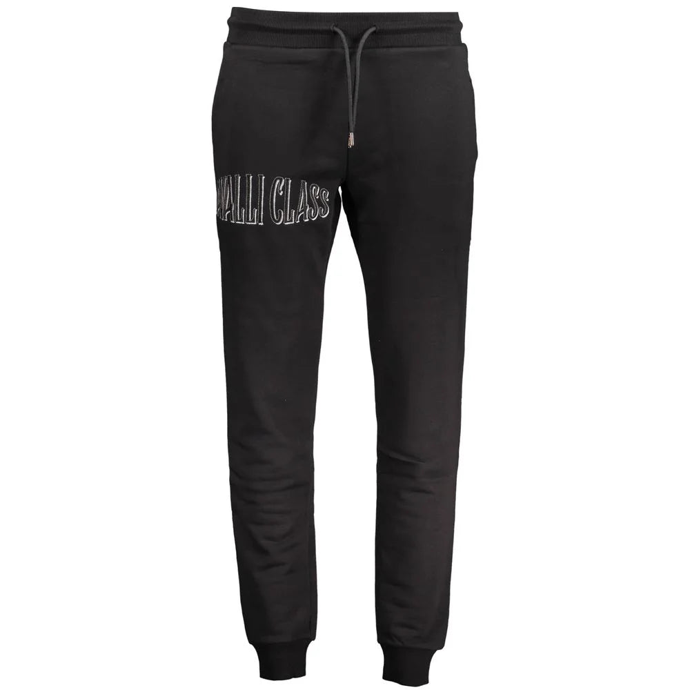 Cavalli Class Black Cotton Pant - S