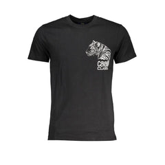 Cavalli Class Black Cotton T-Shirt - T-Shirts