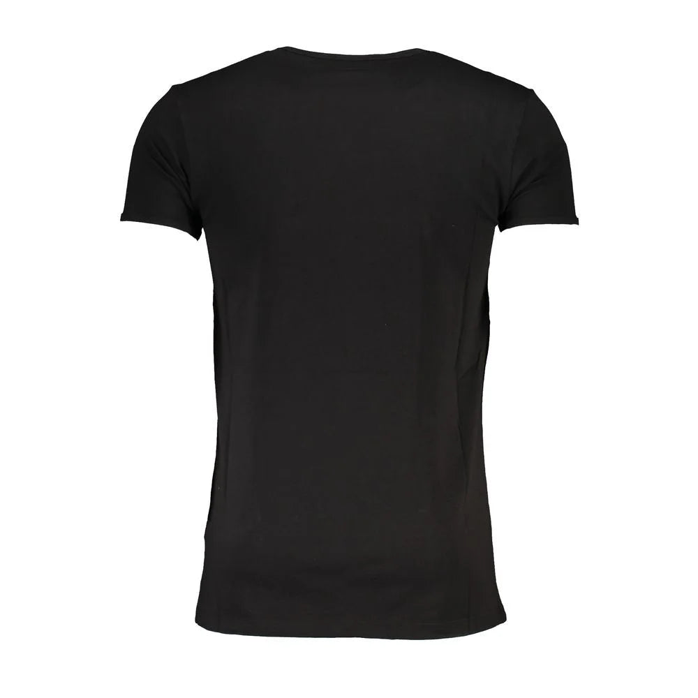 Cavalli Class Black Cotton T-Shirt - T-Shirts