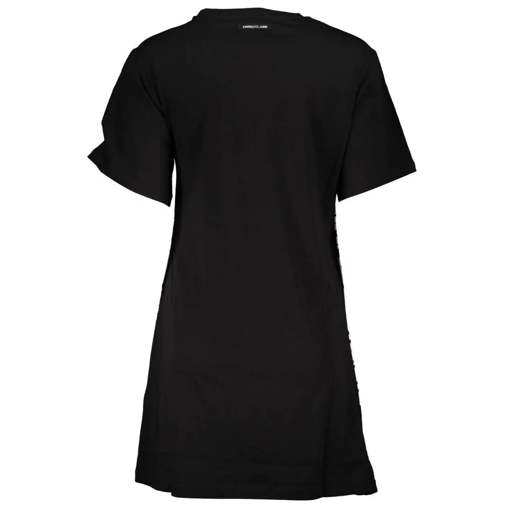 Cavalli Class Black Cotton Women Dress - Dresses
