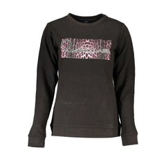 Cavalli Class Black Cotton Women Sweater - Sweatshirts