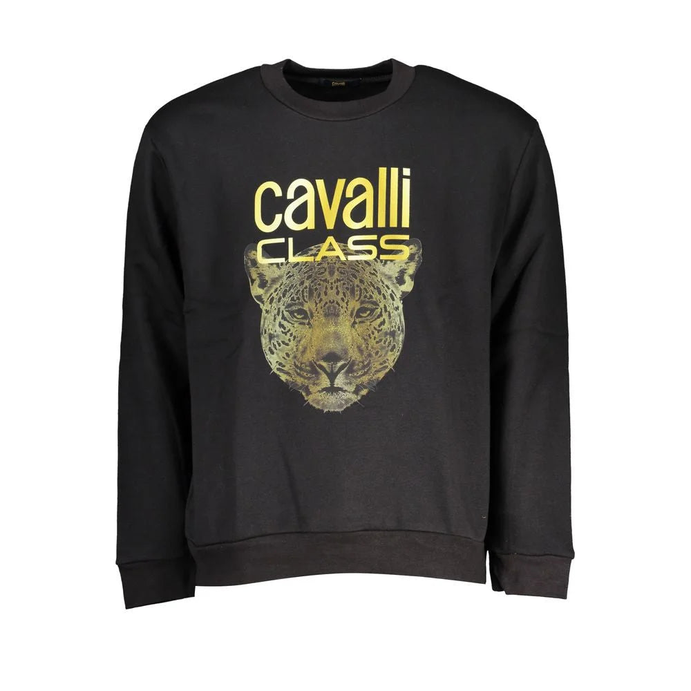 Cavalli Class Black Cotton Women Sweater - XL