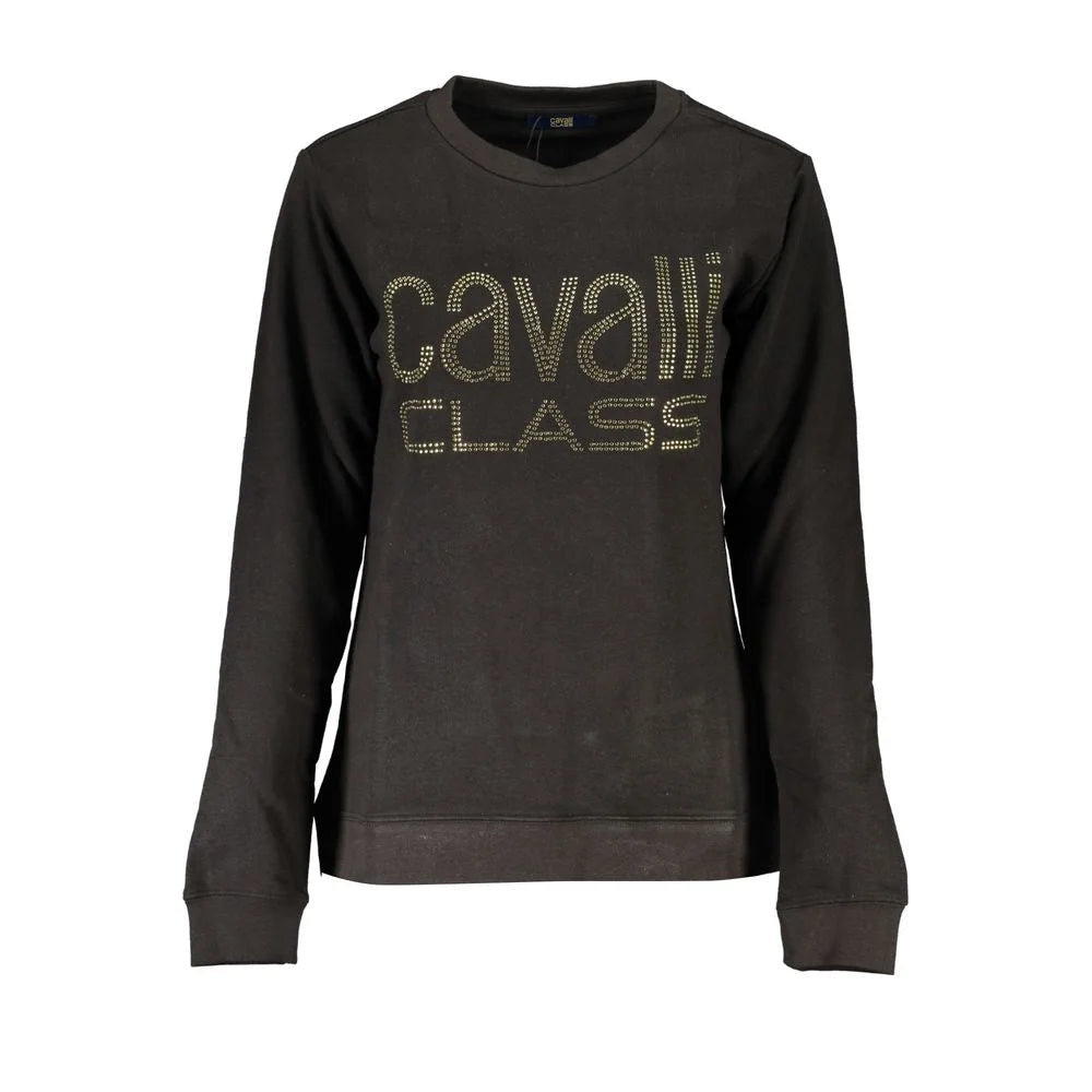 Cavalli Class Black Cotton Women Sweater - XS
