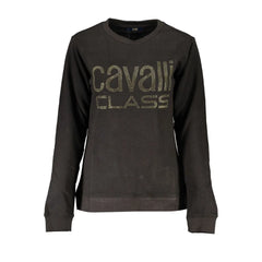 Cavalli Class Black Cotton Women Sweater - XS