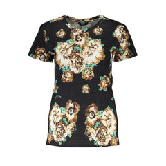 Cavalli Class Black Cotton Women T-Shirt - XS