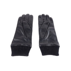 Cavalli Class Black Lambskin Men Glove - 9|L - Gloves & Mittens