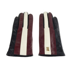 Cavalli Class Black Lambskin Women Glove - 7.5|S - Gloves & Mittens