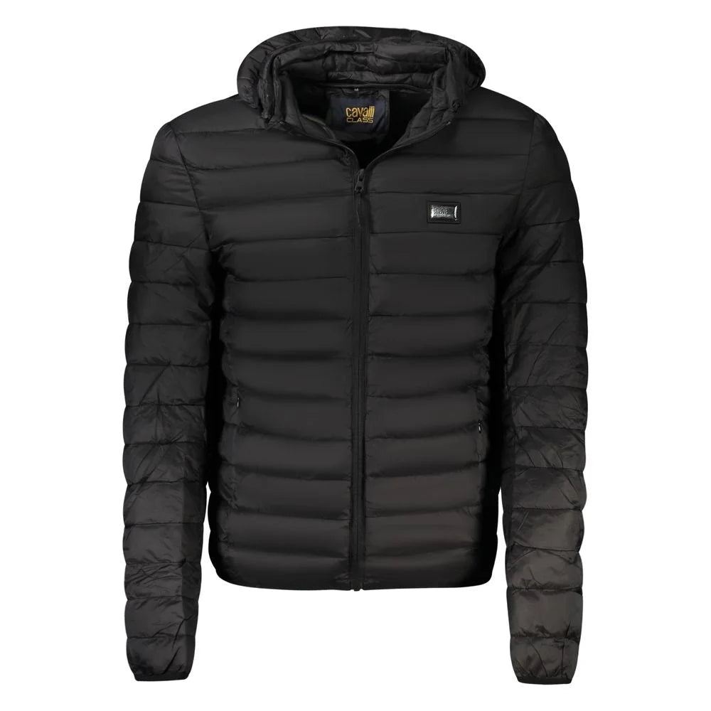Cavalli Class Black Polyester Men Jacket - Puffer Jackets
