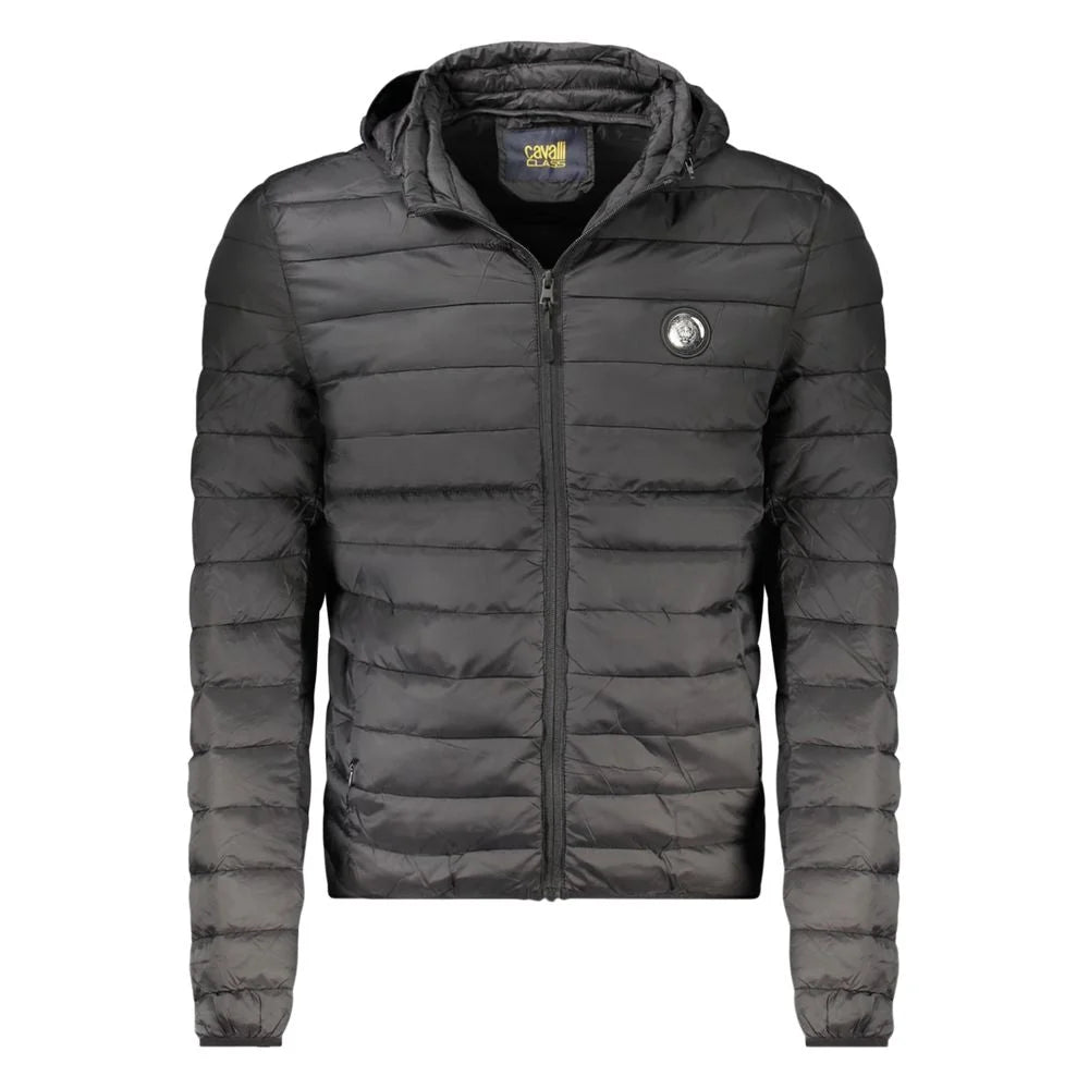 Cavalli Class Black Polyester Men Jacket - Sport Jackets