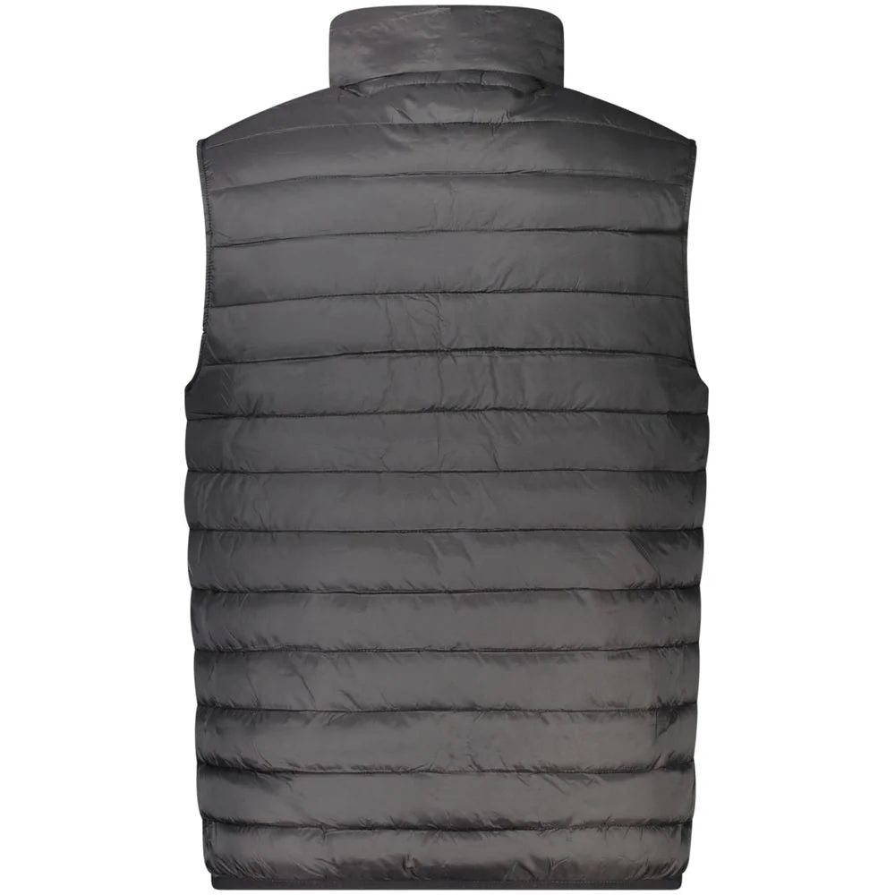 Cavalli Class Black Polyester Men Jacket - Vests
