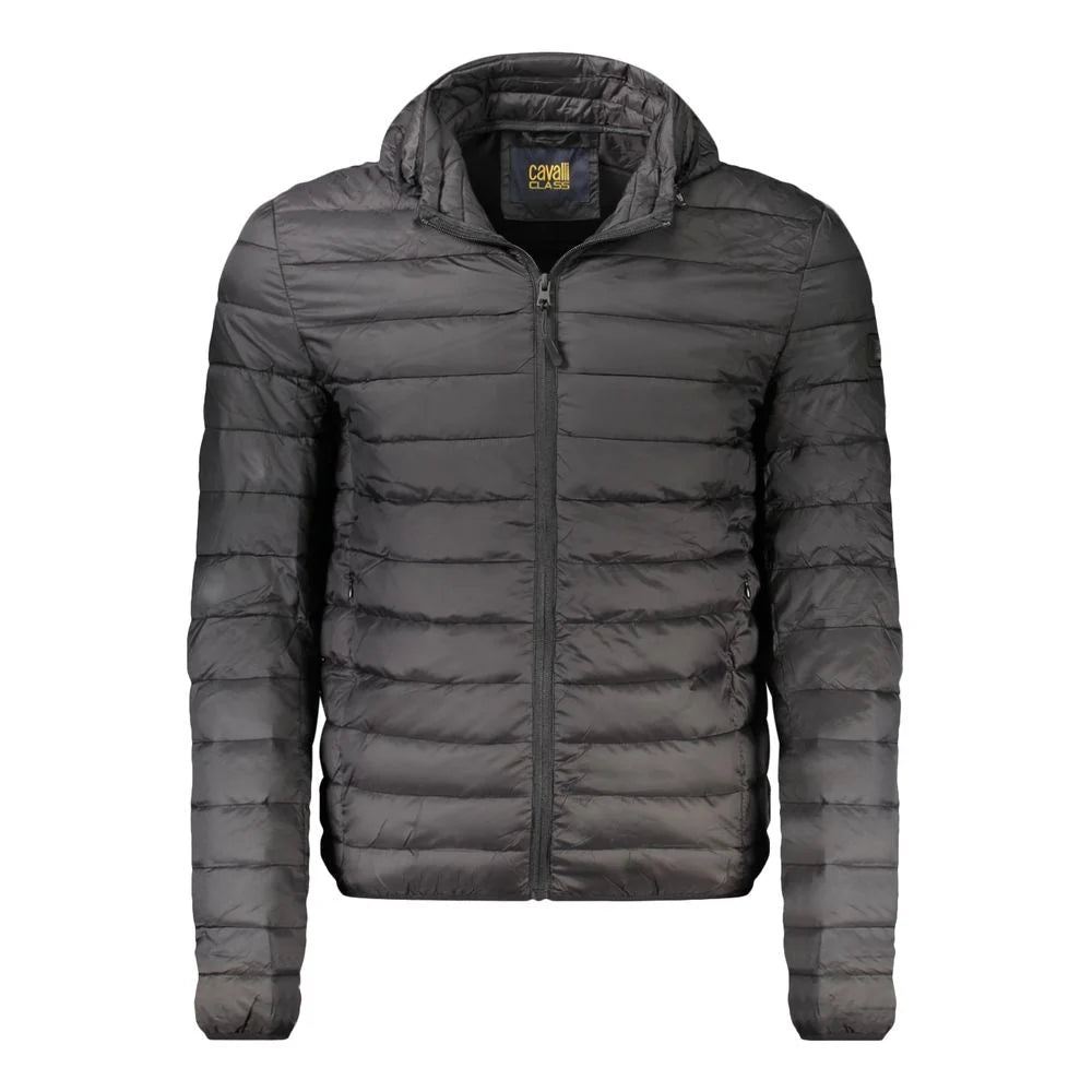 Cavalli Class Black Polyester Men’s Jacket