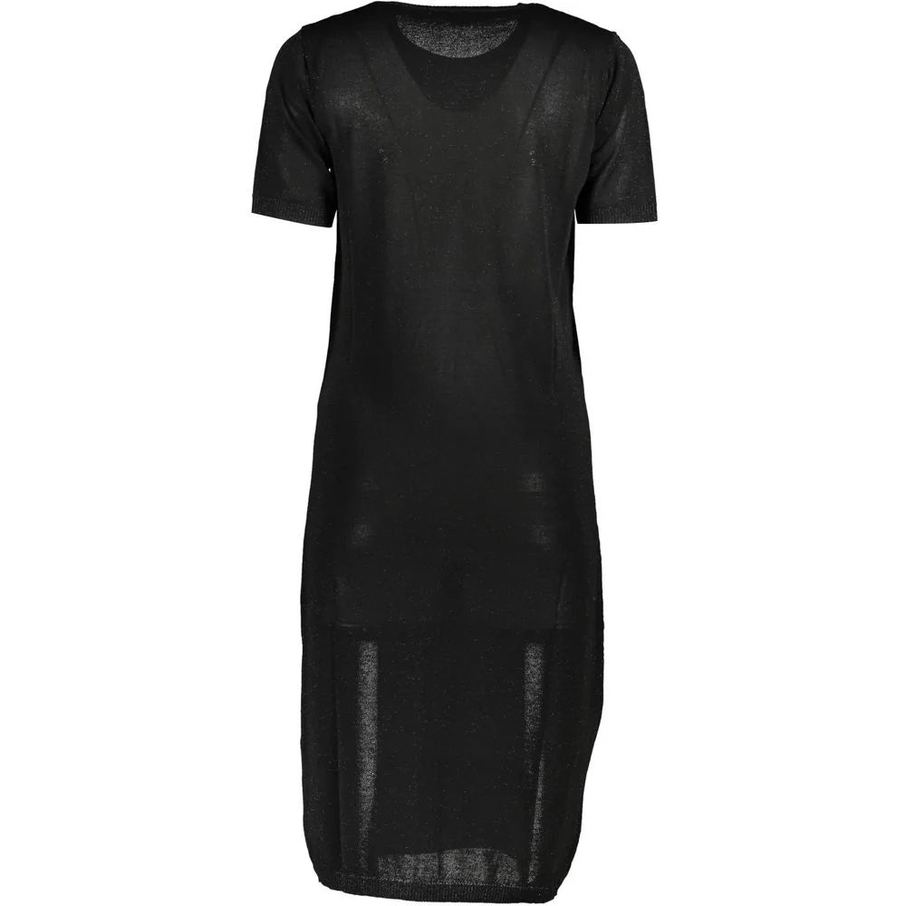 Cavalli Class Black Viscose Dress - XS