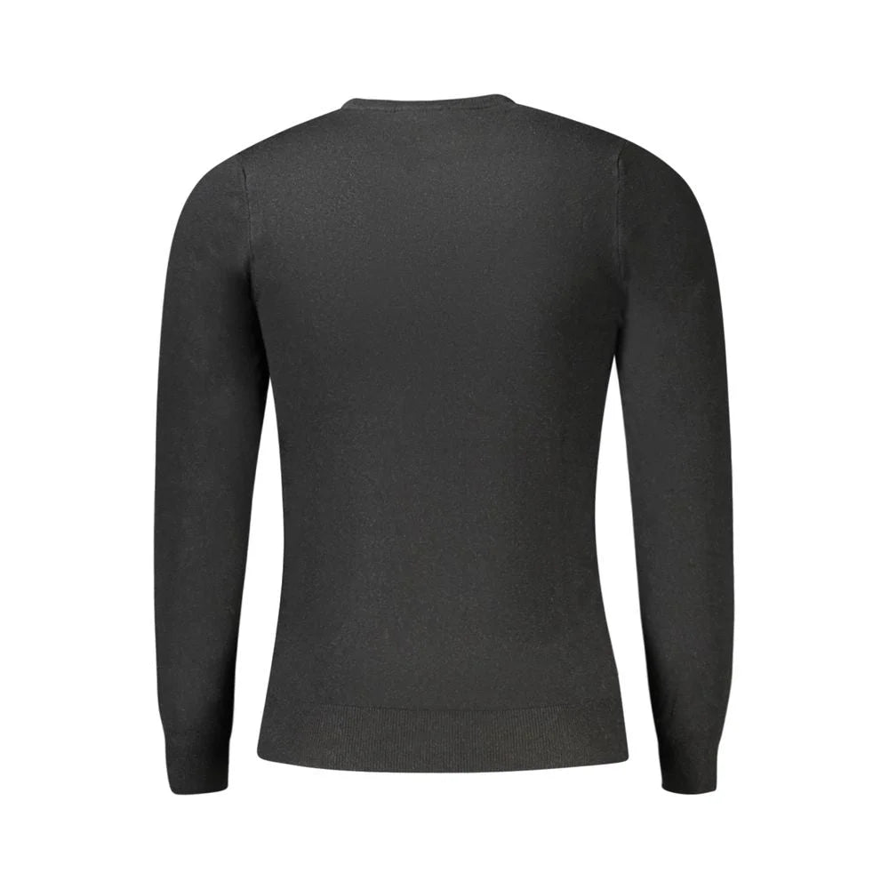 Cavalli Class Black Viscose Men Sweater - Sweaters