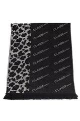 Cavalli Class Black Wool Men Scarf - Scarves & Shawls