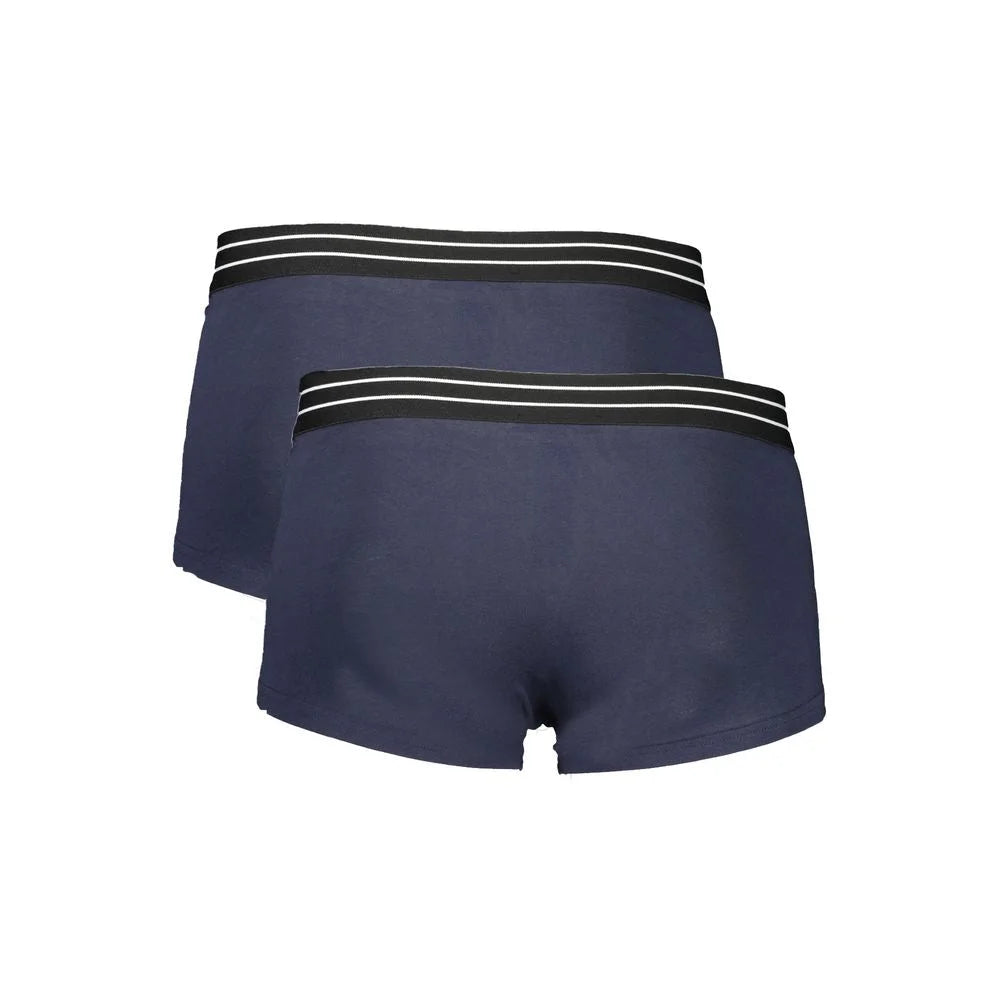 Cavalli Class Blue Cotton Men Boxer - Boxer Briefs